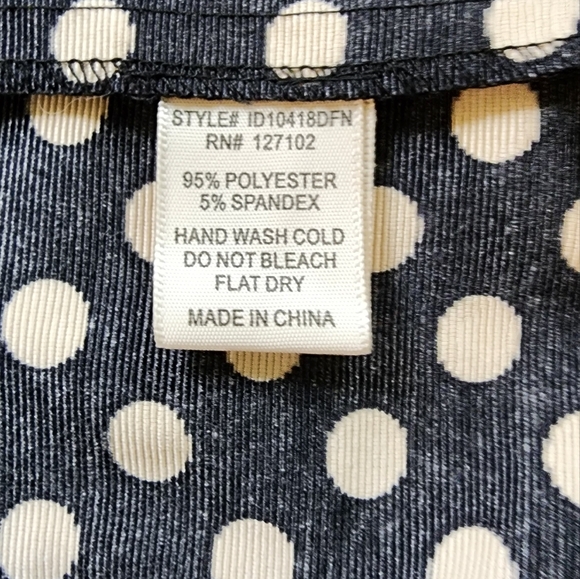 ModCloth x Pink Owl Apparel retro polka dot black white dress M - Picture 9 of 10